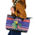 Belize Keel-billed Toucan Bird Christmas Leather Tote Bag Feliz Navidad With Knitted Christmas Pattern - Wonder Print Shop