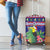 Belize Keel-billed Toucan Bird Christmas Luggage Cover Feliz Navidad With Knitted Christmas Pattern - Wonder Print Shop