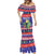 Belize Keel-billed Toucan Bird Christmas Mermaid Dress Feliz Navidad With Knitted Christmas Pattern - Wonder Print Shop