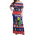 Belize Keel-billed Toucan Bird Christmas Off Shoulder Maxi Dress Feliz Navidad With Knitted Christmas Pattern - Wonder Print Shop