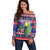 Belize Keel-billed Toucan Bird Christmas Off Shoulder Sweater Feliz Navidad With Knitted Christmas Pattern - Wonder Print Shop