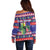 Belize Keel-billed Toucan Bird Christmas Off Shoulder Sweater Feliz Navidad With Knitted Christmas Pattern - Wonder Print Shop