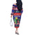 Belize Keel-billed Toucan Bird Christmas Off The Shoulder Long Sleeve Dress Feliz Navidad With Knitted Christmas Pattern - Wonder Print Shop