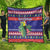 Belize Keel-billed Toucan Bird Christmas Quilt Feliz Navidad With Knitted Christmas Pattern