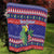 Belize Keel-billed Toucan Bird Christmas Quilt Feliz Navidad With Knitted Christmas Pattern