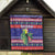 Belize Keel-billed Toucan Bird Christmas Quilt Feliz Navidad With Knitted Christmas Pattern