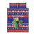 Belize Keel-billed Toucan Bird Christmas Quilt Bed Set Feliz Navidad With Knitted Christmas Pattern - Wonder Print Shop