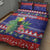 Belize Keel-billed Toucan Bird Christmas Quilt Bed Set Feliz Navidad With Knitted Christmas Pattern - Wonder Print Shop