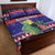 Belize Keel-billed Toucan Bird Christmas Quilt Bed Set Feliz Navidad With Knitted Christmas Pattern - Wonder Print Shop