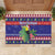 Belize Keel-billed Toucan Bird Christmas Rubber Doormat Feliz Navidad With Knitted Christmas Pattern