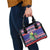 Belize Keel-billed Toucan Bird Christmas Shoulder Handbag Feliz Navidad With Knitted Christmas Pattern