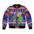 Belize Keel-billed Toucan Bird Christmas Sleeve Zip Bomber Jacket Feliz Navidad With Knitted Christmas Pattern