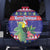 Belize Keel-billed Toucan Bird Christmas Spare Tire Cover Feliz Navidad With Knitted Christmas Pattern