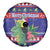 Belize Keel-billed Toucan Bird Christmas Spare Tire Cover Feliz Navidad With Knitted Christmas Pattern