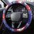 Belize Keel-billed Toucan Bird Christmas Steering Wheel Cover Feliz Navidad With Knitted Christmas Pattern