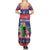 Belize Keel-billed Toucan Bird Christmas Summer Maxi Dress Feliz Navidad With Knitted Christmas Pattern