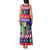 Belize Keel-billed Toucan Bird Christmas Tank Maxi Dress Feliz Navidad With Knitted Christmas Pattern