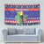 Belize Keel-billed Toucan Bird Christmas Tapestry Feliz Navidad With Knitted Christmas Pattern