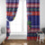 Belize Keel-billed Toucan Bird Christmas Window Curtain Feliz Navidad With Knitted Christmas Pattern