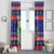 Belize Keel-billed Toucan Bird Christmas Window Curtain Feliz Navidad With Knitted Christmas Pattern