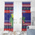 Belize Keel-billed Toucan Bird Christmas Window Curtain Feliz Navidad With Knitted Christmas Pattern