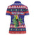 Belize Keel-billed Toucan Bird Christmas Women Polo Shirt Feliz Navidad With Knitted Christmas Pattern