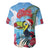 Belize Keel-billed Toucan Christmas Baseball Jersey Black Orchid Christmas Beach Vibe - Wonder Print Shop