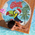 Belize Keel-billed Toucan Christmas Beach Blanket Black Orchid Christmas Beach Vibe - Wonder Print Shop