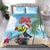 Belize Keel-billed Toucan Christmas Bedding Set Black Orchid Christmas Beach Vibe - Wonder Print Shop