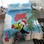 Belize Keel-billed Toucan Christmas Bedding Set Black Orchid Christmas Beach Vibe - Wonder Print Shop