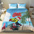 Belize Keel-billed Toucan Christmas Bedding Set Black Orchid Christmas Beach Vibe - Wonder Print Shop