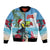 Belize Keel-billed Toucan Christmas Bomber Jacket Black Orchid Christmas Beach Vibe - Wonder Print Shop