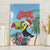 Belize Keel-billed Toucan Christmas Canvas Wall Art Black Orchid Christmas Beach Vibe - Wonder Print Shop