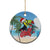 Belize Keel-billed Toucan Christmas Ceramic Ornament Black Orchid Christmas Beach Vibe - Wonder Print Shop