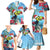 Belize Keel-billed Toucan Christmas Family Matching Mermaid Dress and Hawaiian Shirt Black Orchid Christmas Beach Vibe - Wonder Print Shop