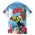 Belize Keel-billed Toucan Christmas Family Matching Mermaid Dress and Hawaiian Shirt Black Orchid Christmas Beach Vibe - Wonder Print Shop