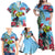 Belize Keel-billed Toucan Christmas Family Matching Off Shoulder Maxi Dress and Hawaiian Shirt Black Orchid Christmas Beach Vibe - Wonder Print Shop