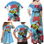 Belize Keel-billed Toucan Christmas Family Matching Off Shoulder Maxi Dress and Hawaiian Shirt Black Orchid Christmas Beach Vibe - Wonder Print Shop