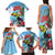 Belize Keel-billed Toucan Christmas Family Matching Tank Maxi Dress and Hawaiian Shirt Black Orchid Christmas Beach Vibe - Wonder Print Shop