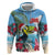 Belize Keel-billed Toucan Christmas Hoodie Black Orchid Christmas Beach Vibe - Wonder Print Shop