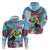 Belize Keel-billed Toucan Christmas Hoodie Black Orchid Christmas Beach Vibe - Wonder Print Shop