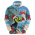 Belize Keel-billed Toucan Christmas Hoodie Black Orchid Christmas Beach Vibe - Wonder Print Shop