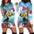 Belize Keel-billed Toucan Christmas Hoodie Dress Black Orchid Christmas Beach Vibe - Wonder Print Shop