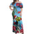 Belize Keel-billed Toucan Christmas Off Shoulder Maxi Dress Black Orchid Christmas Beach Vibe - Wonder Print Shop