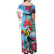 Belize Keel-billed Toucan Christmas Off Shoulder Maxi Dress Black Orchid Christmas Beach Vibe - Wonder Print Shop