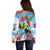 Belize Keel-billed Toucan Christmas Off Shoulder Sweater Black Orchid Christmas Beach Vibe - Wonder Print Shop