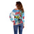 Belize Keel-billed Toucan Christmas Off Shoulder Sweater Black Orchid Christmas Beach Vibe - Wonder Print Shop