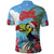 Belize Keel-billed Toucan Christmas Polo Shirt Black Orchid Christmas Beach Vibe - Wonder Print Shop