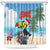 Belize Keel-billed Toucan Christmas Shower Curtain Black Orchid Christmas Beach Vibe