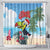 Belize Keel-billed Toucan Christmas Shower Curtain Black Orchid Christmas Beach Vibe